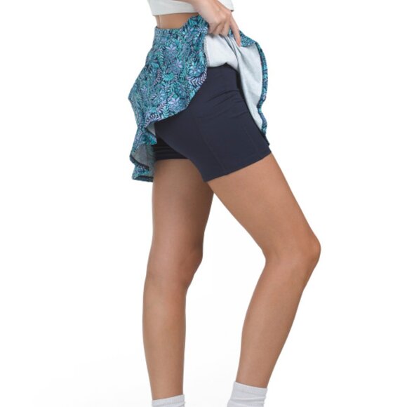 TOMMY BAHAMA Upf 50 Flounce Hem Skort - Picture 4 of 4